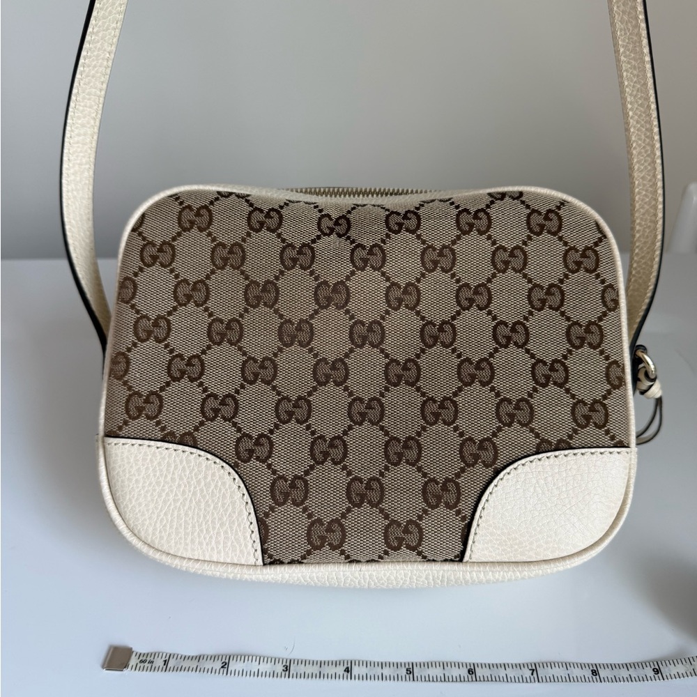 Gucci Beige and Brown Monogram Crossbody Bag